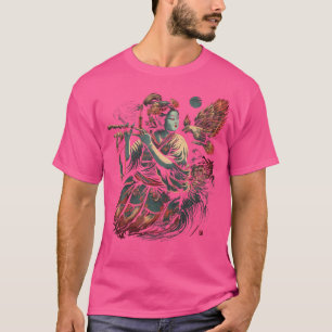 Japanische Vintage Grafik Artwork Tengu Goddess Pl T-Shirt