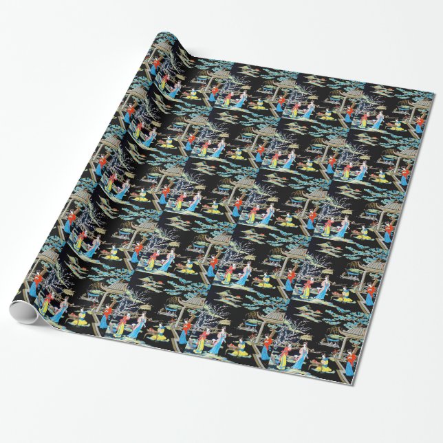 JAPANISCHE VINTAGE KUNST GESCHENKPAPIER (Ungerollt)
