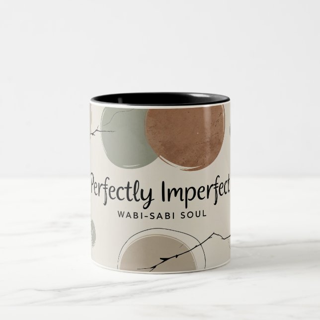 Japanische Wabi-Sabi-Soul-Tasse Zweifarbige Tasse (Mittel)