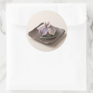 Japanische Wagashi-Kunst Runder Aufkleber