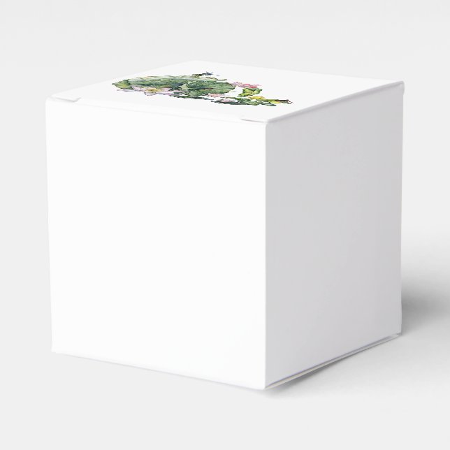 Japanische Wasserlilien und Lotus-Blume Geschenkschachtel (Vorderseite)