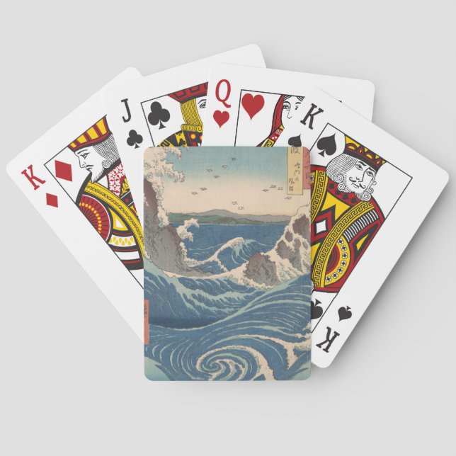 Japanische Waves Naruto Whirlpool Artwork Spielkarten (Rückseite)
