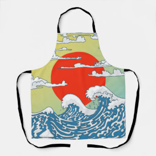 Japanische Waves Schürze