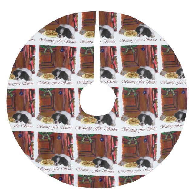 Japanische Weihnachtsgeschenke Polyester Weihnachtsbaumdecke (Vorderseite)
