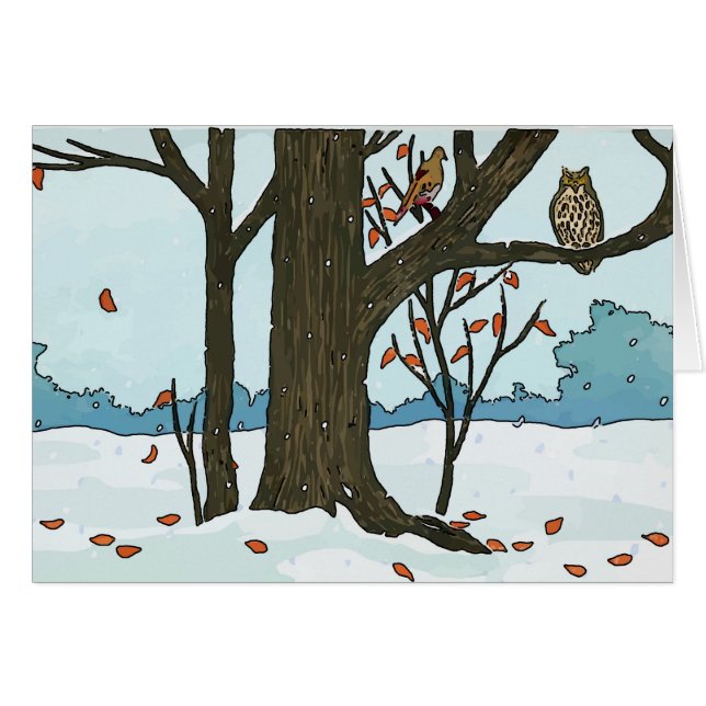 Japanische Weihnachtsschneevögel (Vorderseite (Horizontal))