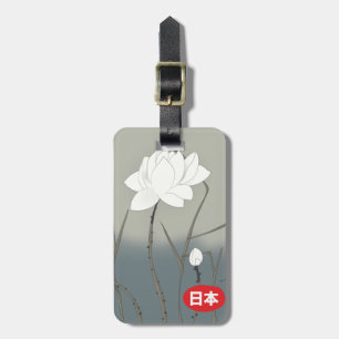 Japanische Weiße Rose Gepäckanhänger