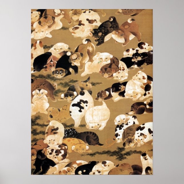 Japanische Welpen-Poster Poster (Vorne)