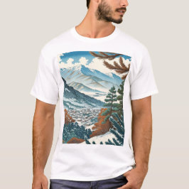 Japanische Winterlandschaft T-Shirt