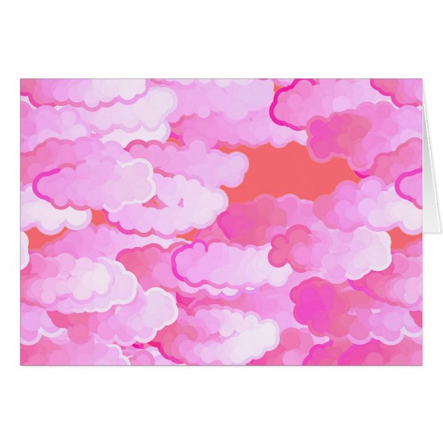 Japanische Wolken, Morgenröte, Orchideenrosa und K (Vorderseite (Horizontal))