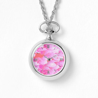 Japanische Wolken, Morgenröte, Orchideenrosa und K Armbanduhr