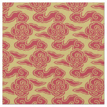 Japanische Wolken Red Gold