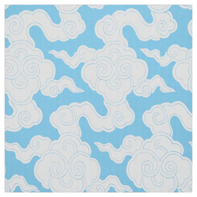 Japanische Wolken-Schablone Ise Katagami-Muster Stoff (Muster)