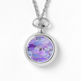 Japanische Wolken, Twilight, Violet und Tief Lila Armbanduhr