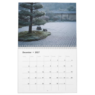Japanische Zen-Gärten Japandi-Wandkalender Kalender