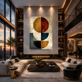 Japanische Zen-Geometrische Abstrakte Wandkunst Poster