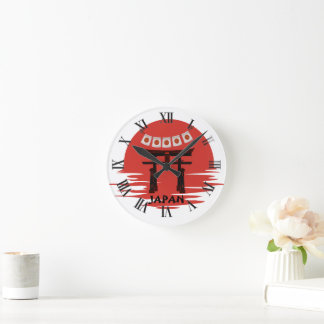 Japanische Zen-Kunst Kirschblüten Wanduhr für Zuha