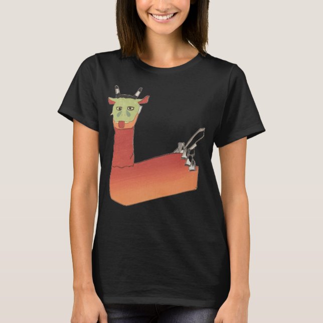 Japanische Ziege Yokai Kawaii, T-Shirt (Vorderseite)