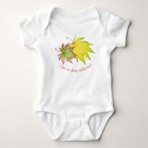 Japanischer Ahorn auf einem Baby Bodysuit