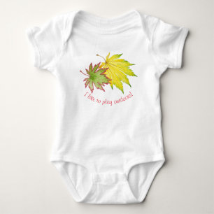 Japanischer Ahorn auf einem Baby Bodysuit Strampler