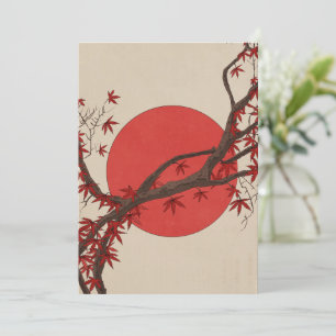 Japanischer Ahornbaum Dankeskarte