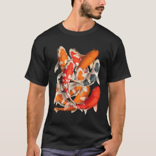 Japanischer asiatischer Koi-Fisch Karpfen Nishikig T-Shirt