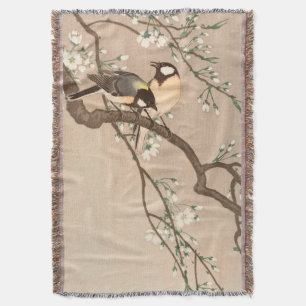 Japanischer Asiatischer Ohara Koson Vogel Meise Si Decke