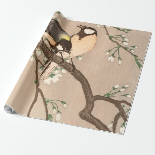 Japanischer Asiatischer Ohara Koson Vogel Meise Si Geschenkpapier