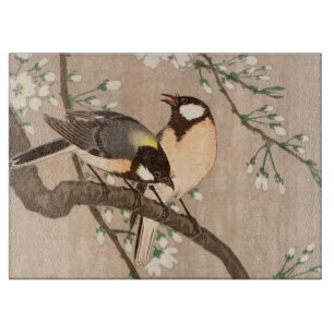 Japanischer Asiatischer Ohara Koson Vogel Meise Si Schneidebrett