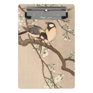 Japanischer Asiatischer Vogel Chickadee Songbird Mini Klemmbrett