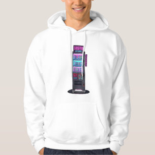 Japanischer Automat Cyberpunk Pixel Art Hoodie