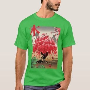 Japanischer Baum I Tradition Japan I Retro Sakura T-Shirt
