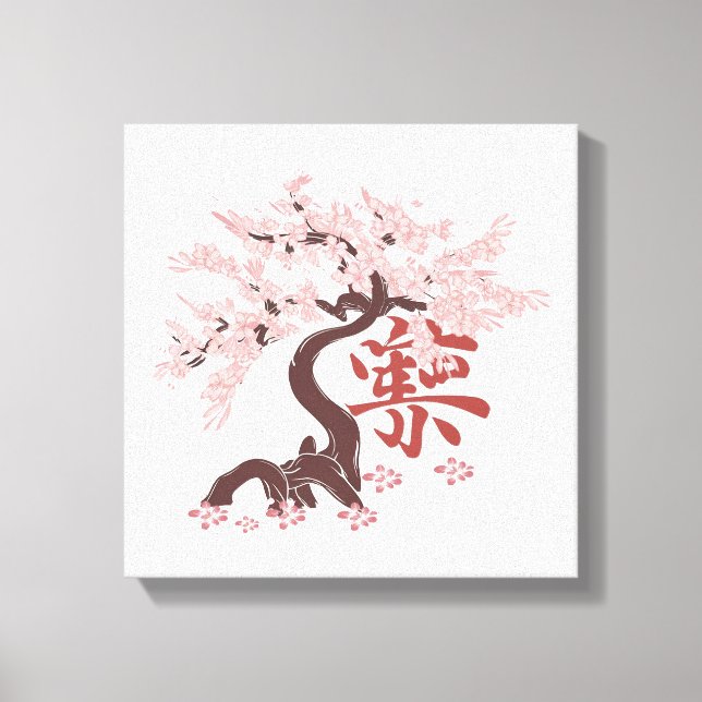 japanischer Baum Leinwanddruck (Vorderseite)