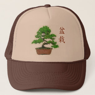 Japanischer Bonsais-Baum-Sommer-Fernlastfahrer-Hut Truckerkappe
