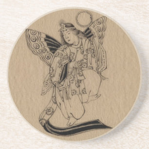 Japanischer Butterfly-Angel Getränkeuntersetzer