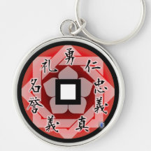 Japanischer chinesischer Schlüsselanhänger Bushido