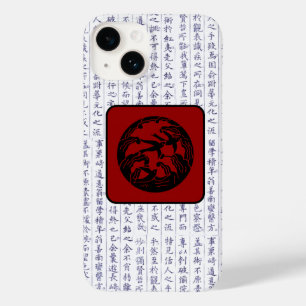 Japanischer Clan Kamon Kanji Script Birds Case-Mate iPhone 14 Hülle