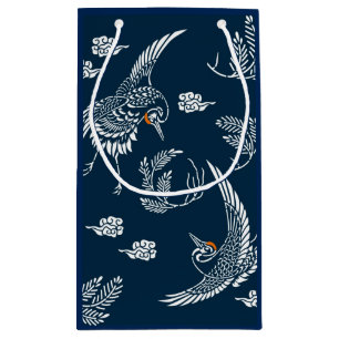 Japanischer Crane Couple Kleine Geschenktüte