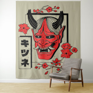 japanischer Dämon Wandteppich