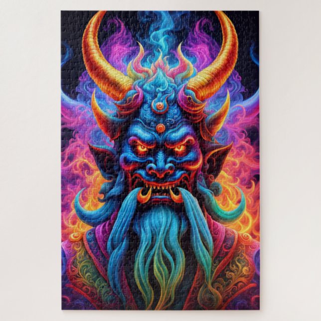 Japanischer Demon Jigsaw Puzzle (Vertikal)