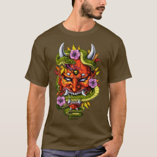 Japanischer Demon Oni Mask T-Shirt