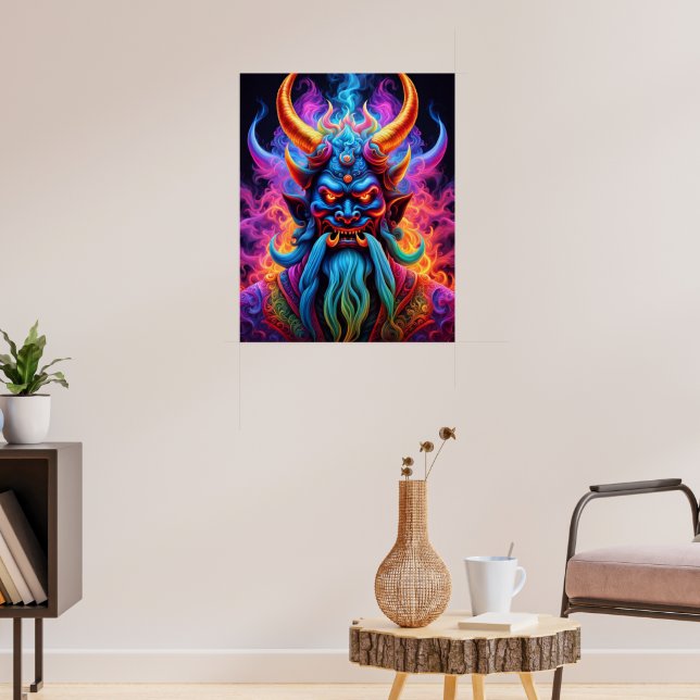 japanischer Demon Poster (Wohnzimmer 3)