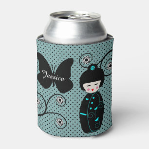Japanischer Doll Polka Dot Personalisiert Dosenkühler