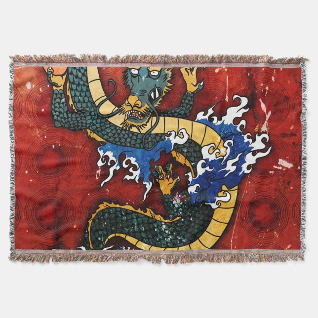 Japanischer Drache Decke (Vorderseite)