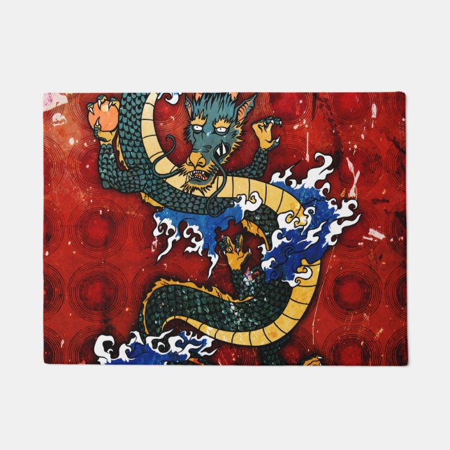 Japanischer Drache Fußmatte (Vorderseite)