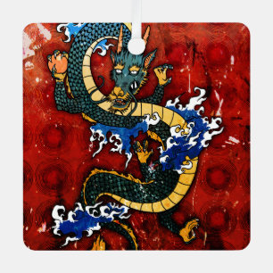 Japanischer Drache - Gutes Geschick Ornament Aus Metall