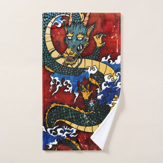 Japanischer Drache Handtuch (Handtuch)
