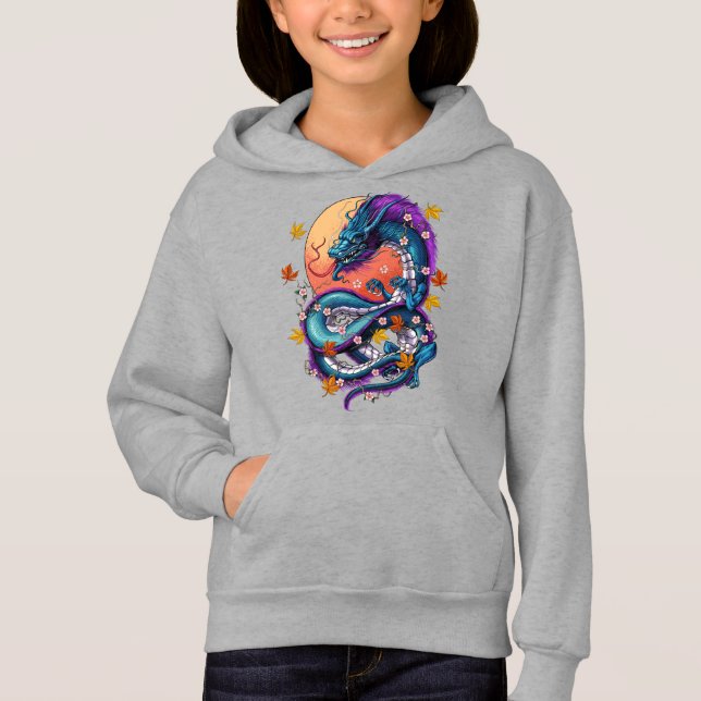 Japanischer Drache Hoodie (Vorderseite)