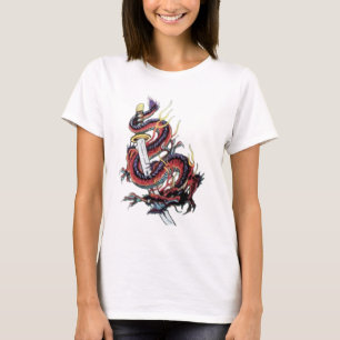 Japanischer Drache Katana Suis Riu T-Shirt