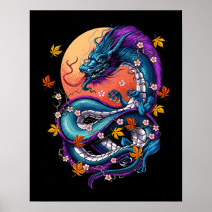 Japanischer Drache Poster