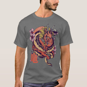 Japanischer Drache Sakura T-Shirt
